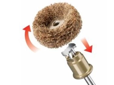 Dremel EZ SpeedClic 511S - Bufferhjulsett - 2 deler - 25 mm - grovkorn: 180, 280 - for Dremel 200, 3000, 4000, 4200, 7700, 8100, 8200