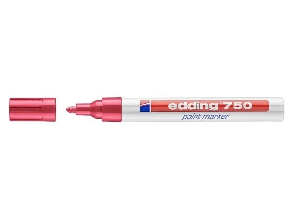 Edding 750, Punainen, Valkoinen, 2 mm, 4 mm, 10 kpl