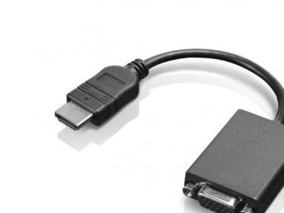 Lenovo - Videosovitin - HDMI han til HD-15 (VGA) hun - 20 cm - ThinkCentre M90a Gen 3; M90a Pro Gen 3; M90q Gen 2; M90t Gen 3; ThinkPad L13 Yoga Ge...