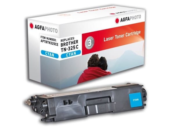 AgfaPhoto - Cyan - kompatibel - tonerkassett (alternativ för: Brother TN325C) - för Brother DCP-9055CDN, DCP-9270CDN, HL-4140CN, MFC-9465CDN