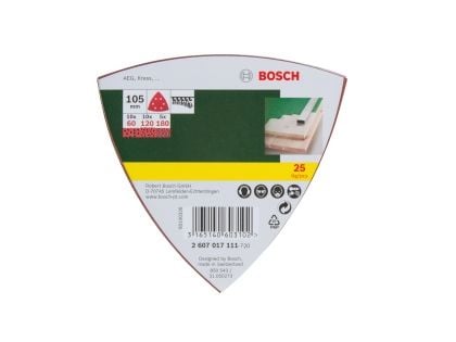 Bosch LEIKKURI TERÄ DELTA 105MM 6H 25 KPL PL