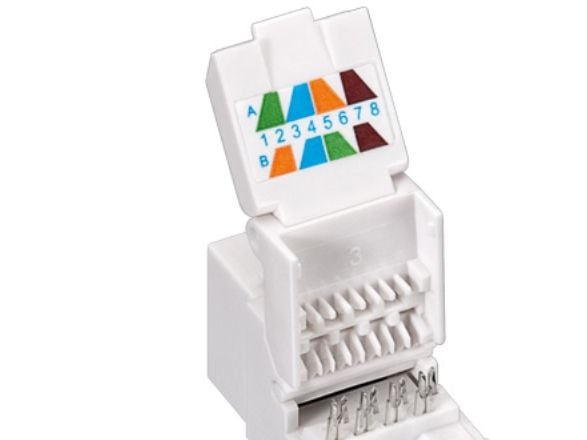 Goobay 95742, Tasainen, Valkoinen, RJ-45, IDC, Naaras, Cat6