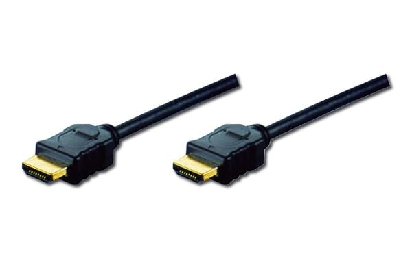 ASSMANN - HDMI-kabel med Ethernet - HDMI hann til HDMI hann - 10 m - trippel beskyttelse - svart