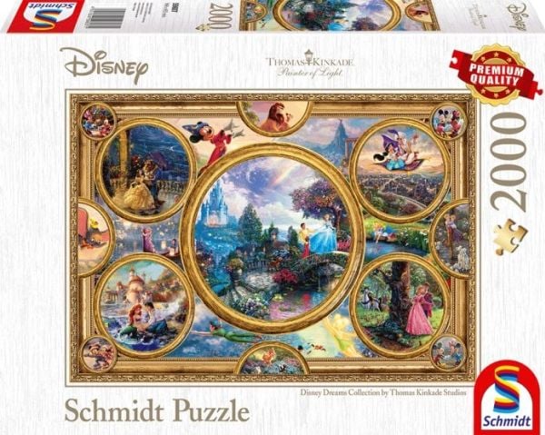 Schmidt Spiele Thomas Kinkade Studios: Disney Dreams Collection, 2000 stykker, Tegneserier