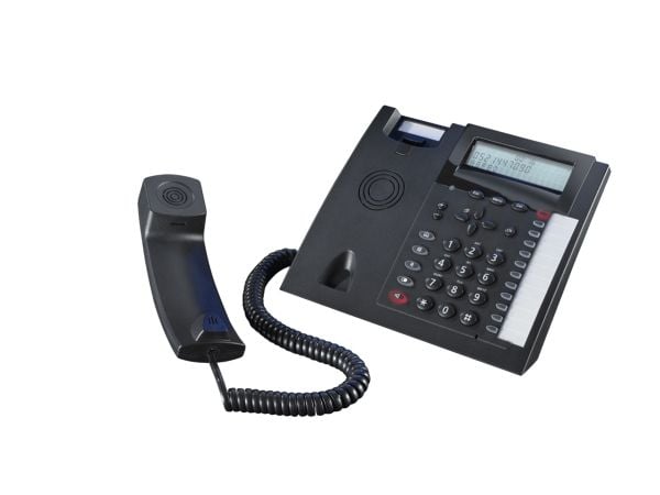 AGFEO T 18, Analog telefon, Høyttalertelefon, 99 oppføringer, Svart