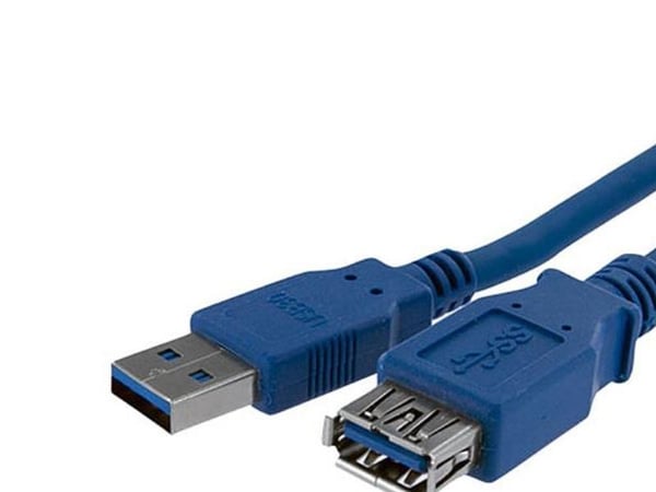 StarTech.com USB3SEXT1M, 1 m, USB A, USB A, USB 3.2 Gen 1 (3.1 Gen 1), 5 Gbit/s, Sininen