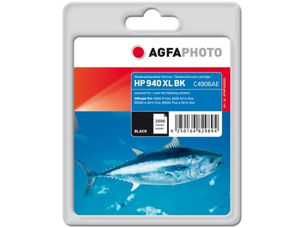 AgfaPhoto APHP940BXL, Väriainepohjainen muste, 2500 sivua