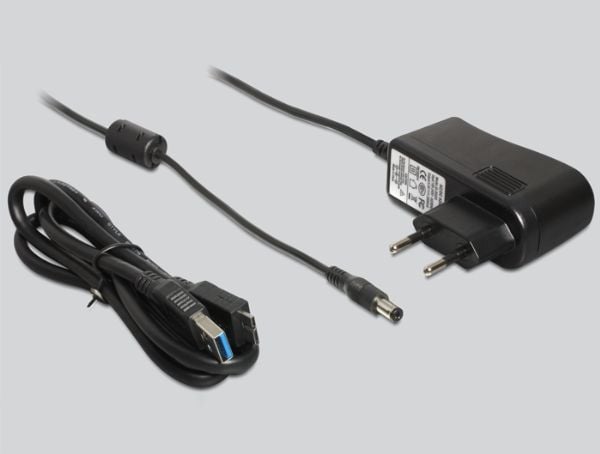 Delock - Nettverksadapter - USB 3.0 - 1GbE - 1000Base-T + 3 x USB 3.0