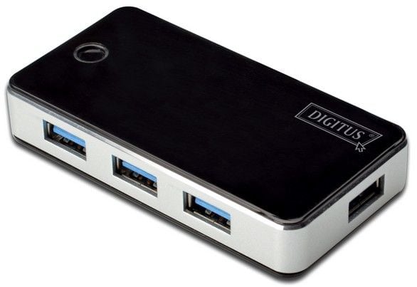 Digitus DA-70231, USB 3.2 Gen 1 (3.1 Gen 1) Type-A, 5000 Mbit/s, Musta, Hopea, Kiina, 5 V, Windows 7 Home Premium, Windows Vista Home Premium, Wind...