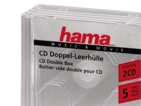 Hama - Fodral för arkiverings-CD - kapacitet: 2 CD - transparent (paket om 5)