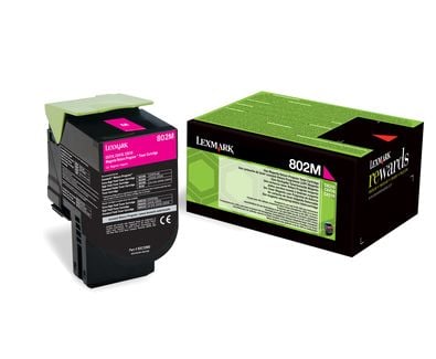 Lexmark 802M, 1000 sivua, Magenta, 1 kpl
