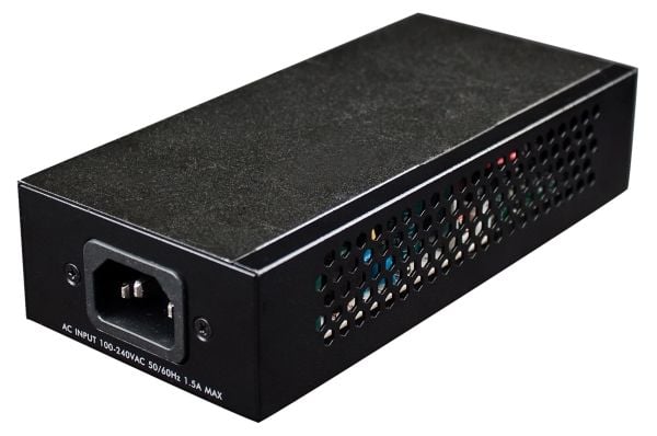 Intellinet 560566, Gigabit Ethernet, 10,100,1000 Mbit/s, IEEE 802.3, IEEE 802.3ab, IEEE 802.3af, IEEE 802.3at, IEEE 802.3u, Cat5, Cat5e, Sort, Metall