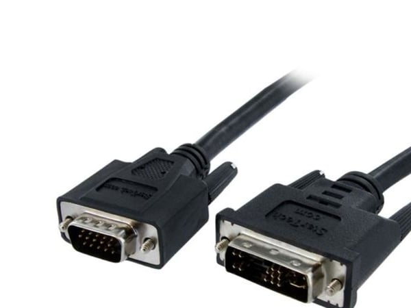 StarTech 1m DVI to VGA Display Monitor Cable M/M DVI to VGA (15 Pin) - Videokabel - HD-15 (VGA) (hann) til DVI-A (hann) - 1 m - formstøpt, tommelsk...