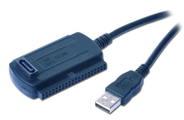 Cablexpert AUSI01 - Diskkontroller - 2.5", 3.5" - ATA-133 / SATA 3Gb/s - USB 2.0