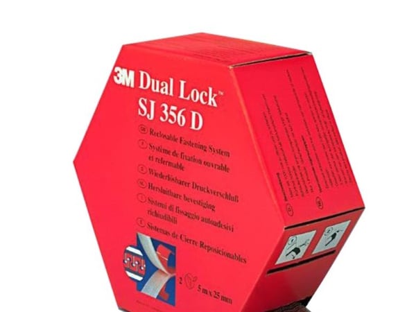 3MTM Dual LockTM Minipakkaus SJ- 356D, 2 x 25 mm x 5 m, 4 laatikkoa/krt 3MTM Dual LockTM Minipakkaus SJ- 356D, 2 x 25 mm x 5 m, 4 laatikkoa/krt