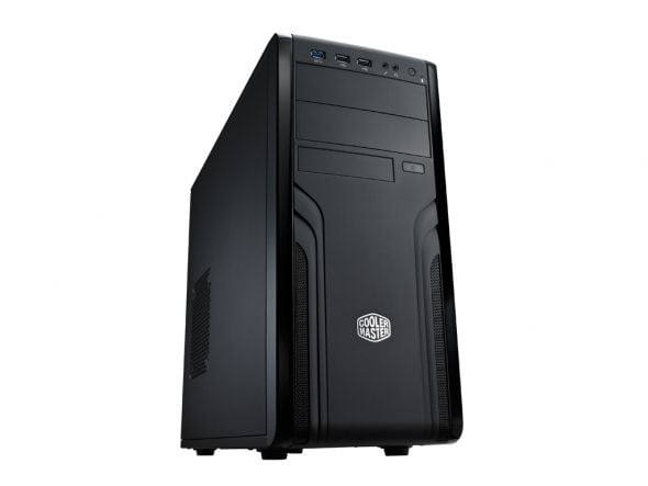 Cooler Master CM Force 500 - Tower - ATX - ingen strømforsyning (ATX / PS/2) - svart - USB/lyd