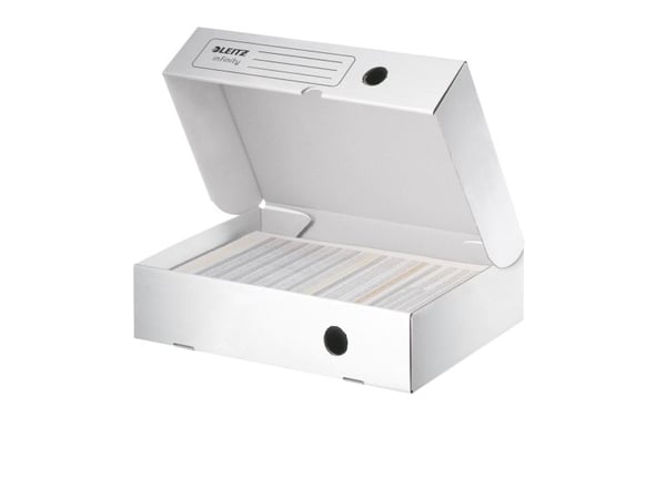Leitz Infinity - Boksfil - bokryggbredde: 80 mm - for A4 (210 x 297 mm) - hvit