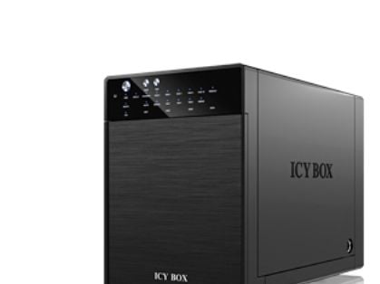 ICY BOX IB-RD3640SU3 - Harddiskarray - 4 brønner (SATA-600) - HDD 0 - SATA 3Gb/s, USB 3.0 (ekstern)