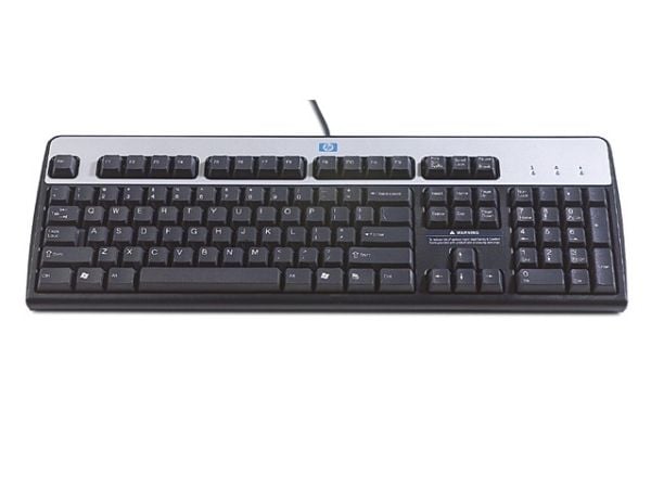 HP - Tastatur - USB - Fransk - sølv, jakksvart - for HP t5570; Workstation Z420, Z620, Z820; HPE t5145, t5540; Compaq Thin Client t5735
