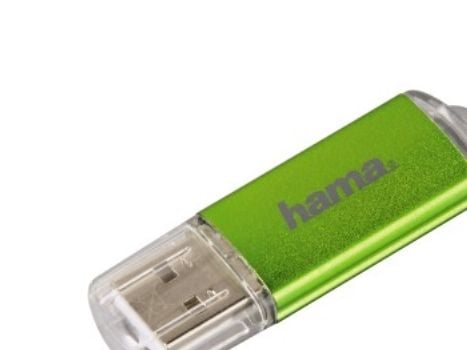 Hama Laeta 64GB, 64 GB, USB Type-A, 2.0, 10 MB/s, Keps, Grön, Transparent