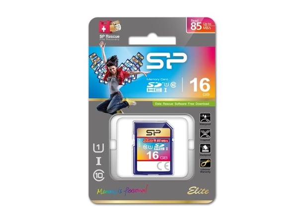 SILICON POWER Elite - Flash-minneskort - 16 GB - Class 10 - SDHC UHS-I
