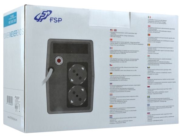 FSP FP 800 - UPS - AC 110/120/220/230/240 V - 480 Watt - 800 VA 9 At - lähtöliittimet: 2