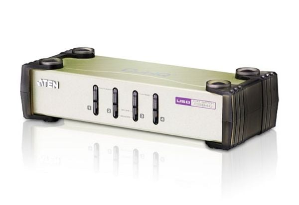 ATEN CubiQ CS84U - Omkopplare för tangentbord/video/mus - 4 x KVM port(s) - 1 lokal användare - skrivbordsmodell