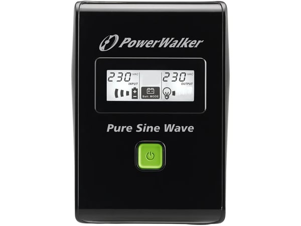PowerWalker VI 600 SW, 0,6 kVA, 360 W, Sinus, 220 V, 240 V, 50/60 Hz
