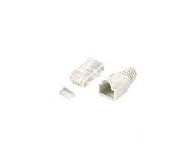Equip 121175, RJ-45, Gjennomsiktig, Hvit, Cat6, Gull, 170 g, 11,7 mm