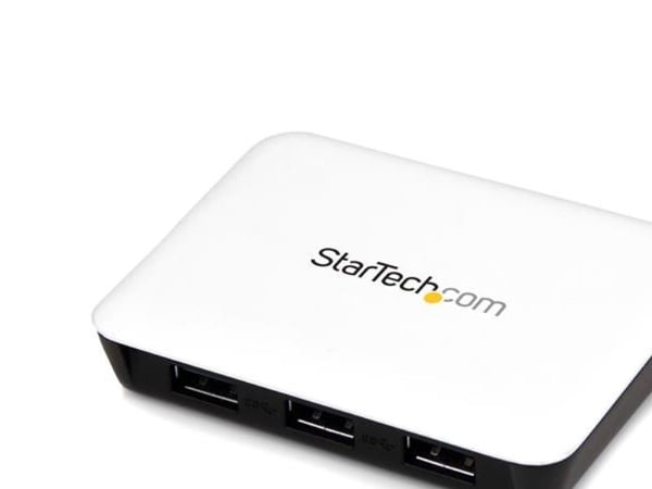 StarTech.com ST3300U3S, Langallinen, USB, 5000 Mbit/s, Musta, Valkoinen