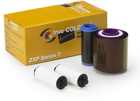 Zebra TrueColours ix Series - Färg (cyan, magenta, gul, svart, överlägg) - färgband - för ZXP Series 7 - 807799-804