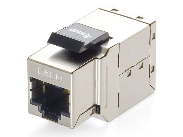 Equip 125596, Sølv, RJ-45, RJ-45, Gull, 17,1 mm, 21,2 mm