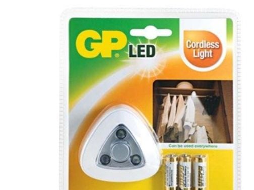 GP Lighting 810PUSHLIGHT, Hvid, Opbevaringsrum, LED, Batteri, 67 mm, 67 mm, 67 mm