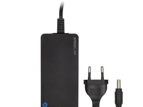 SPEEDLINK PECOS UNIVERSAL SL-6955-BK - Strømadapter - AC 230 V - 90 watt - svart