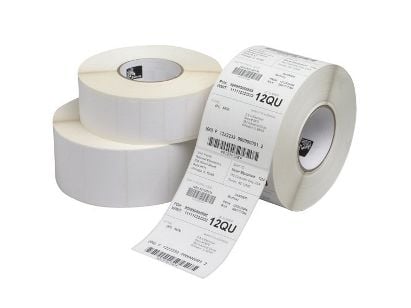 Zebra Z-Perform 1000D - Papir - permanent akryllisk klæbemiddel - ubelagt - skinnende hvit - 38,1 x 38,1 mm 5400 etikett(r) (20 rulle(r) x 270) eti...