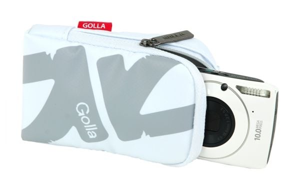 Golla Digi Bag G1354 BURT - Eske for kamera - polyester, PVC - hvit, lysegrå fôring