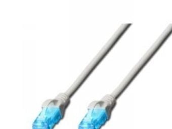 DIGITUS Ecoline - Patchkabel - RJ-45 (han) til RJ-45 (han) - 5 m - UTP - CAT 5e - booted - grå