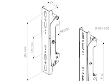 Vogel's Professional PFS 3302 - Komponenter til montering (liitännäisnäyttö)