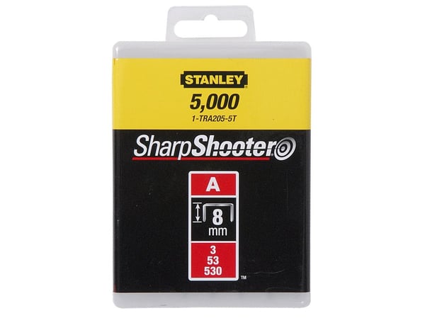 Stanley A - Stifter - 8 mm - galvanisert stål - pakke av 1000 - for P/N: 6-TR45