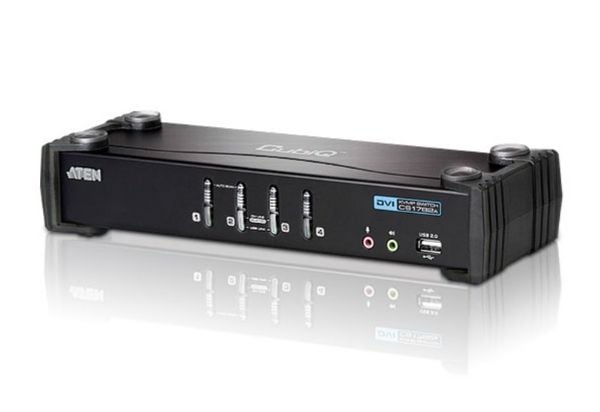 ATEN CubiQ CS1764A - KVM / lydsvitsj - 4 x KVM/lyd - 1 lokalbruker - stasjonær