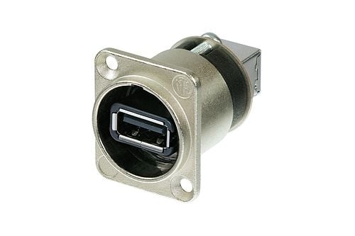 Reversibel USB-genomföring 2.0 NAUSB-W Neutrik 1 st