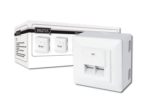 Digitus DN-9006/B5-N, RJ-45, Valkoinen, Kiina