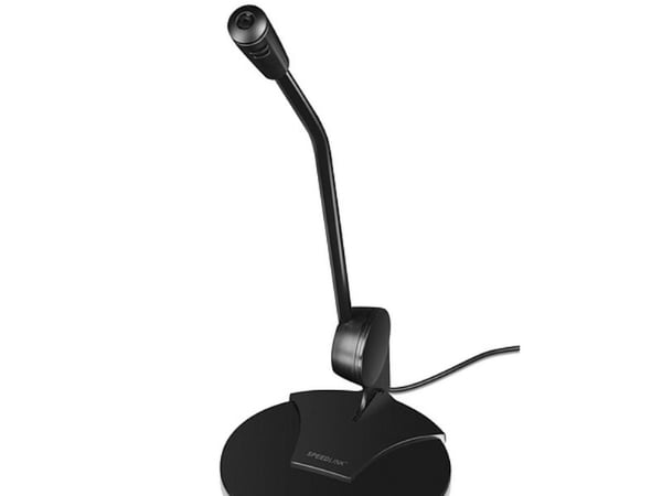 SPEEDLINK SL-8702-BK PURE Desktop Voice Microphone - Mikrofon - svart