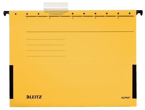 Leitz ALPHA - Hengefil - for A4 (210 x 297 mm) - gul