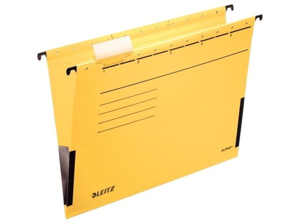 Leitz ALPHA - Hengefil - for A4 (210 x 297 mm) - gul
