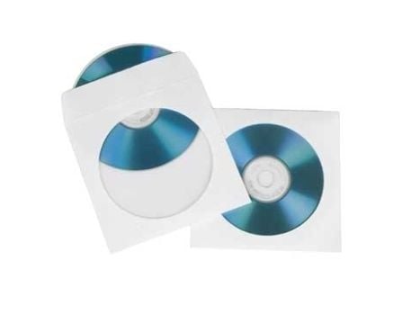 Hama CD Paper Sleeves, white, 100 pcs/Pack, 1 levyt, Valkoinen, Paperi, 190 mm, 135 mm, 45 mm
