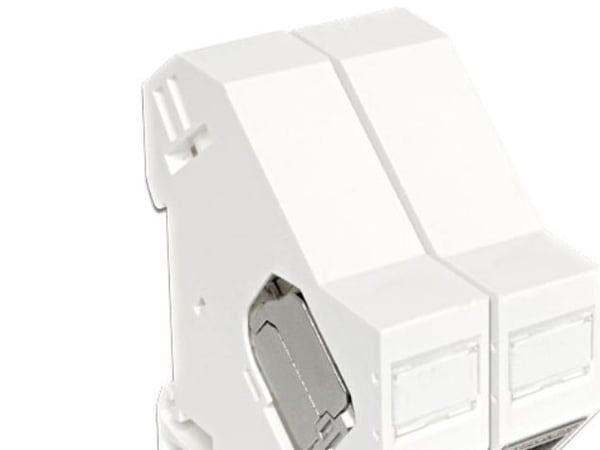 Delock Keystone Mounting for DIN rail - DIN-skinnemonteringssett - hvit
