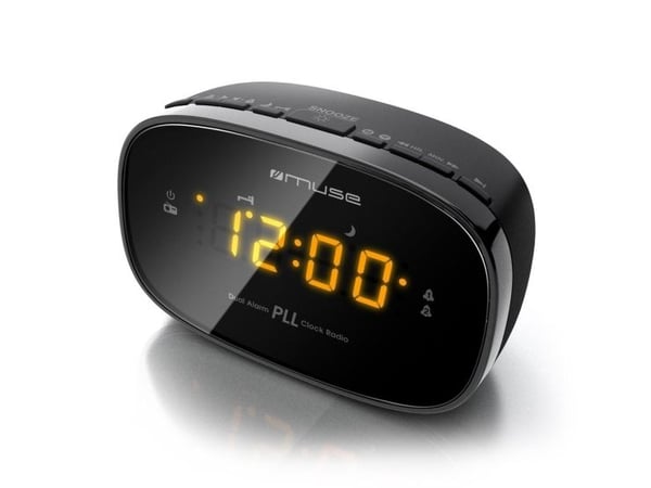 Muse M-150CR, Kello, FM, PLL, Automaattinen skannaus, Automaattinen säilytys, LED, 1,52 cm (0.6"), Radio/summeri