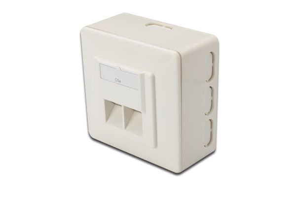 Digitus DN-9002-N, RJ-45, 5e, Valkoinen, 80 mm, 80 mm, Kiina