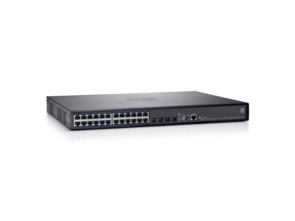 LevelOne GTL-2691 - Switch - Styrt - 24 x 10/100/1000 + 4 x delt SFP - rackmonterbar